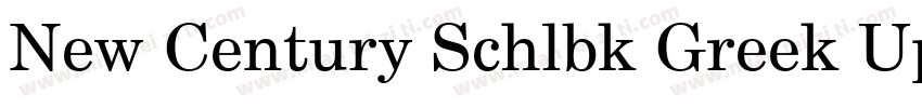 New Century Schlbk Greek Upright字体转换